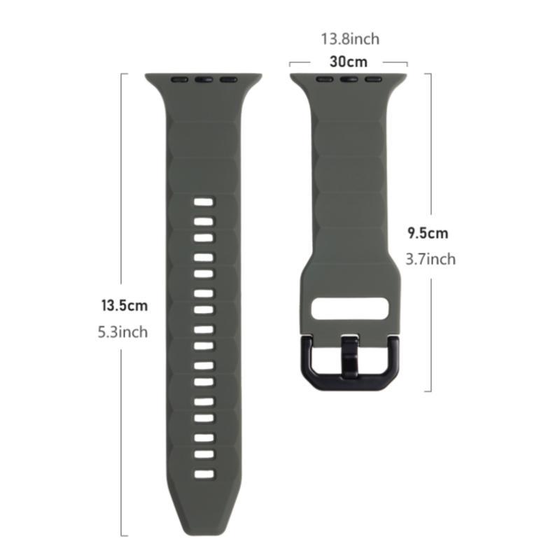 Silicone Watch Band & Watch Case for Apple Watch 41mmto 49mm, Replacement Watch Band & Protective Case, Smart Watch Accessories for iWatch Series 9 8 7 6 SE 5 Ultra 2