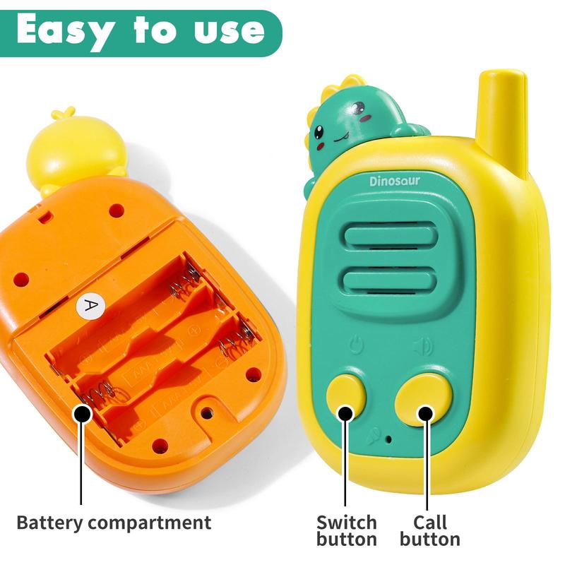 2-Pack Kids Walkie Talkies – 1000 Ft Range – Fun Communication Toys for Boys & Girls – Outdoor Adventure Toys for Toddlers & Children