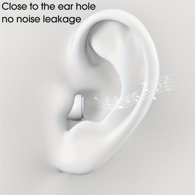 Soft Silicone Earbuds Earphone Tips, 1 Pair Earplug Cover with Pressure Relief Hole, Portable Earphone Case Compatible with Airpods Pro 1 2 L M S XS Size Headphone