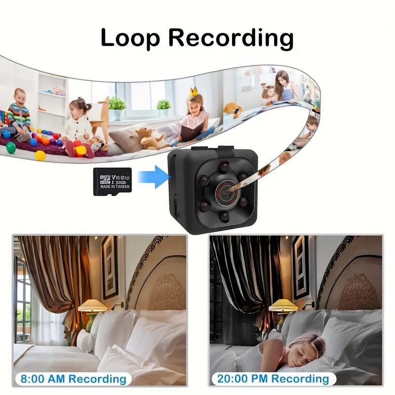 1080P Mini Hidden Camera - Full HD Nanny Cam With Night Vision, Motion Activation, Indoor Outdoor Covert Security, Compact Design, Easy To Use, And Discreet Recording