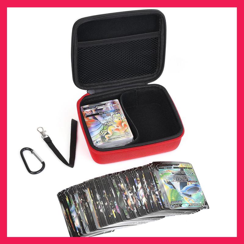 Pocket Monster Card Storage Box, Portable Pocket Game Console Accessories, Universal TCG Card Storage Bag for Outdoor Travel