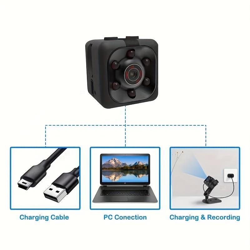 1080P Mini Hidden Camera - Full HD Nanny Cam With Night Vision, Motion Activation, Indoor Outdoor Covert Security, Compact Design, Easy To Use, And Discreet Recording