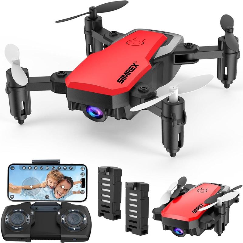 Mini Drone with Camera 720P HD FPV, Altitude Hold, 3D Flip,  Gravity Control and 2 Batteries,Accessories Mobile Remote Remote Control Folding