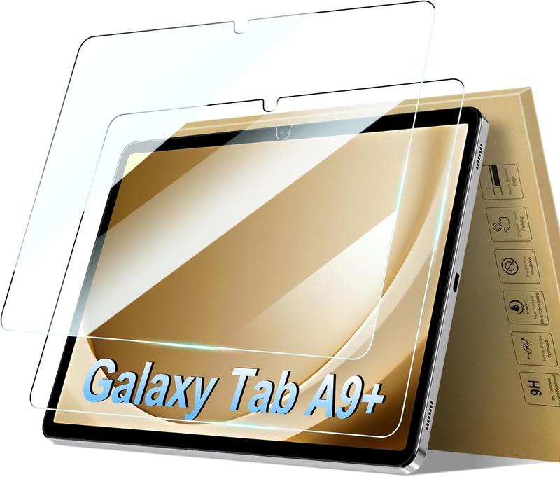 2 Pack Screen Protector for Samsung Galaxy Tab A9 Plus 11 Inch 5G 2023, Case Friendly High Definition 9H Hardness Tempered Glass Clear Film for Samsung Tablet A9+ 11'' (SM-X210 X216 X218)