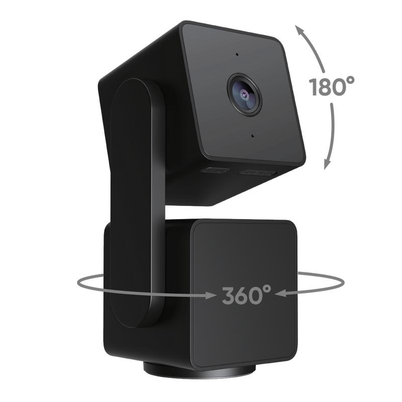 Wyze Cam Pan v3 - #1 Security Camera on! Wired, Indoor Outdoor Pan Tilt Zoom (PTZ) Camera with 360 Degree Motion Tracking, Color Night Vision