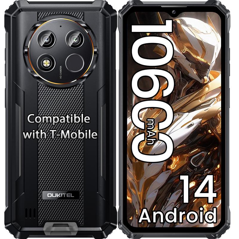 OUKITEL WP28E Rugged Phone Unlocked, 10600mAh Battery Cell Phone, 6.52