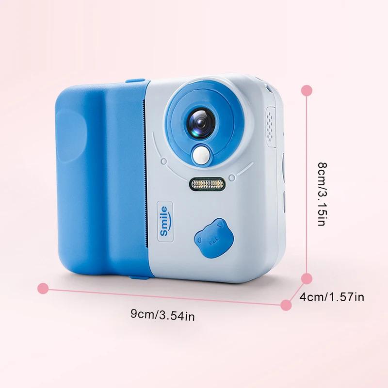 HD 1080P Kids Mini Instant Print Camera 2.4 IPS Screen Instant Photo Printing Camera Video Camera Toys for Girls Boys Aged 3-12