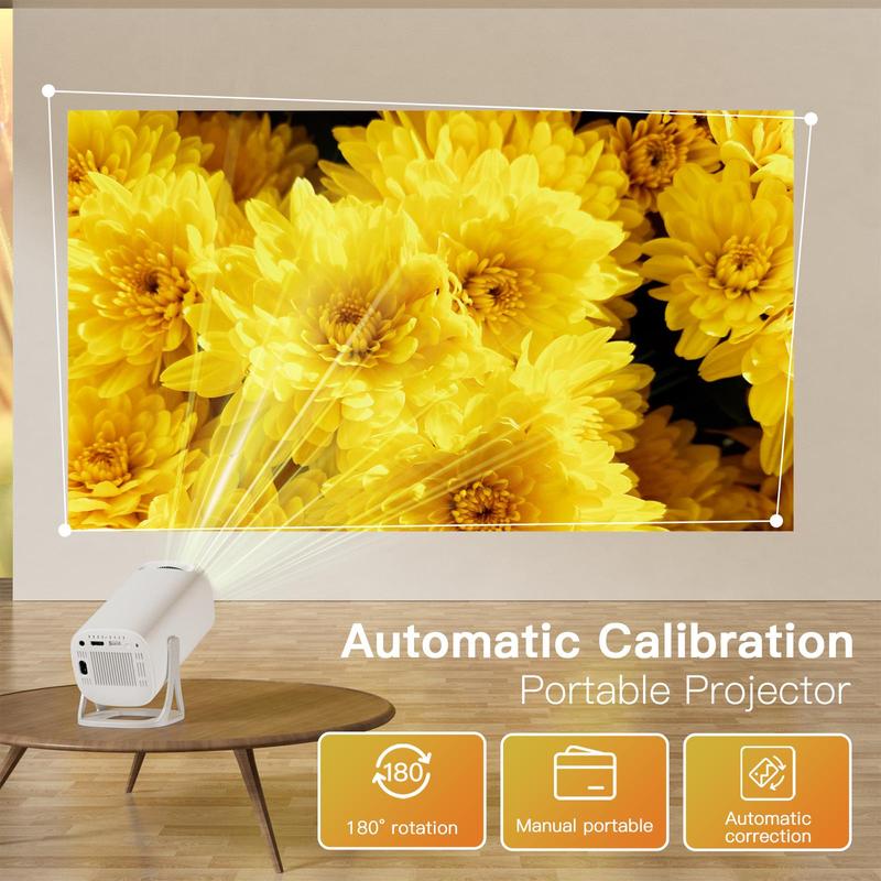 Portable Projector, High-definition Resolution Projector, Home Theater Projector Suitable for Home Bedroom, Living Room, Outdoor Viewing