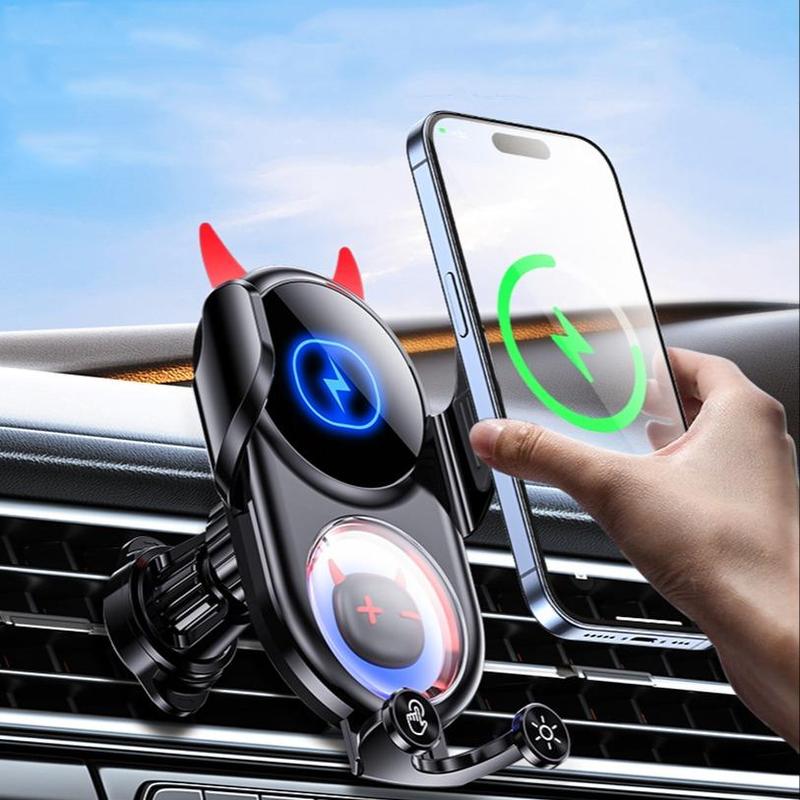 15W Wireless Charger Car Air Outlet Phone Holder, Car Air Vent Phone Mount, Car Interior Accessories for iPhone Samsung Cell Phone