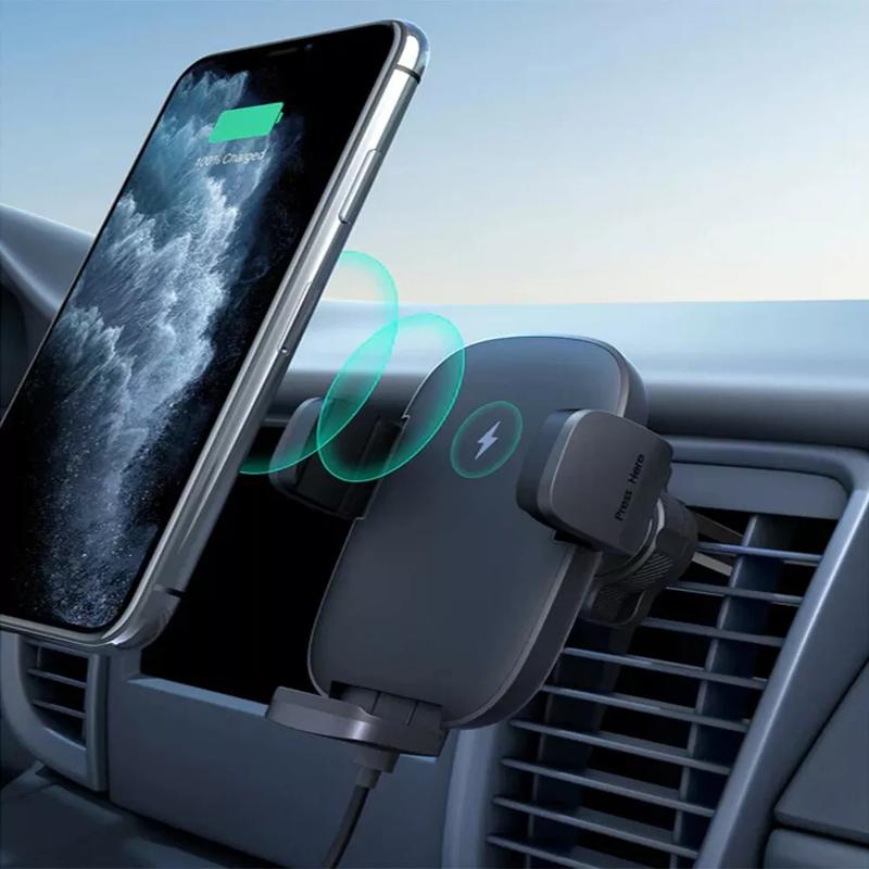 10W Wireless Car Charger Mount Phone Holder for iPhone 16 15 14 13 12 Pro Max 11