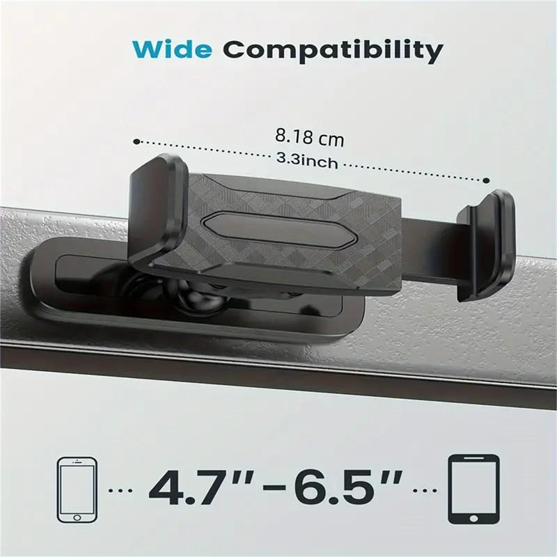 Portable Gym Magnetic Phone Holder, 360 Adjustable, Gym Accessories Compatible with 4.7-6.5