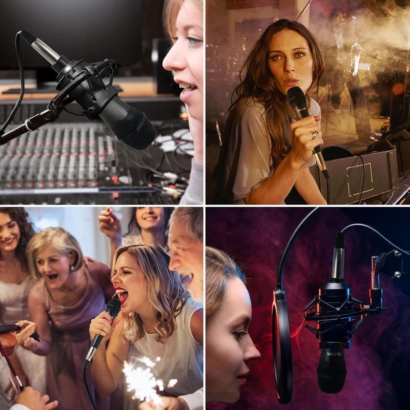 Dynamic Karaoke Microphone for Singing, Vocal Wired Microphone for Karaoke, Handheld Mic with 10 Ft , Mics for Speaker with ON Off