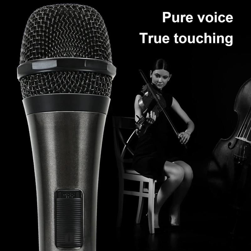 Dynamic Karaoke Microphone for Singing, Vocal Wired Microphone for Karaoke, Handheld Mic with 10 Ft , Mics for Speaker with ON Off