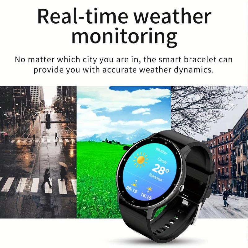 Smart Watch Wireless Calling with Male and Female Camera Control, Sports Smartwatch Silicone Strap for Sports Watch, Wearable Smartphone Watch