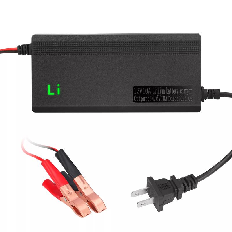 14.6V 10A Smart Fast Charger for Lithium Iron Phosphate (LiFePO4) Battery