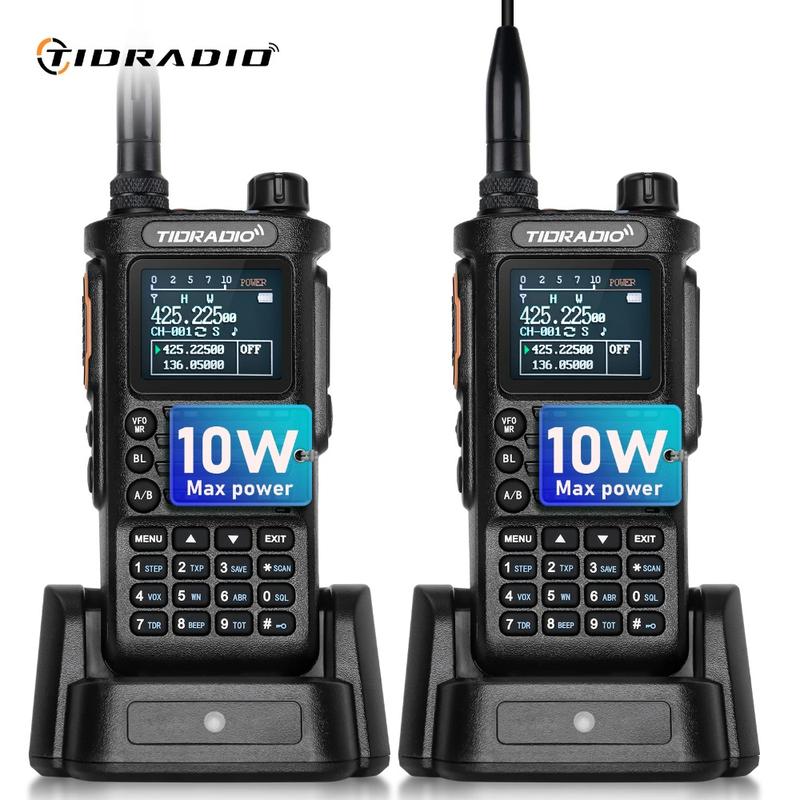 (2nd Gen) TIDRADIO H8 GMRS Handheld Radio with Bluetooth Programming, Repeater Capable, NOAA Weather, Dual Band Long Range Two Way Radios, Walkie Talkies with 2500mAh Rechargeable Battery-2Pack