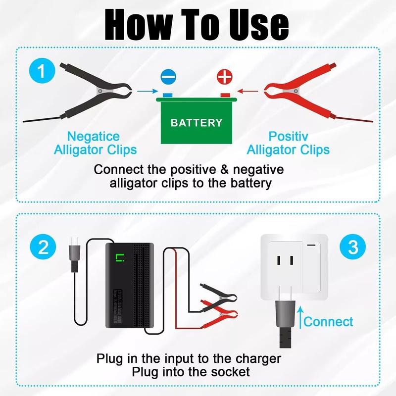 14.6V 10A Smart Fast Charger for Lithium Iron Phosphate (LiFePO4) Battery