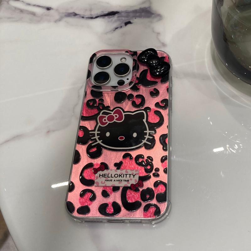 leopard print Phone Case For iPhone 16 15 14 13 Pro Max 11 12 13 Pro XR XS MAX Y2K Lovely Anti Fall Cover