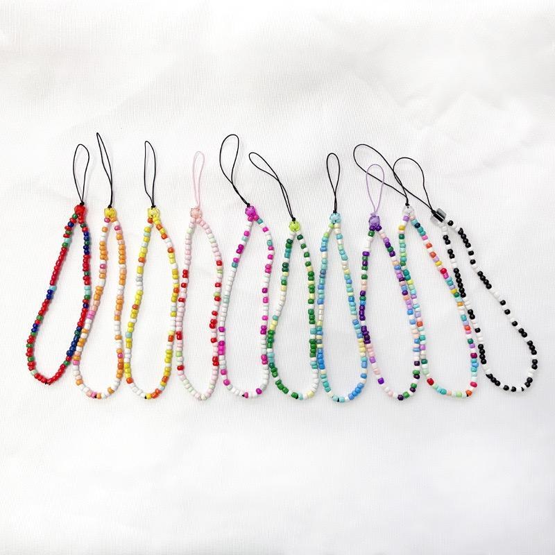 Colorful Beaded Phone Chain, Portable Anti-lost Cell Phone Lanyard Charm, Phone Strap For Women & Girls, Phone Accessories