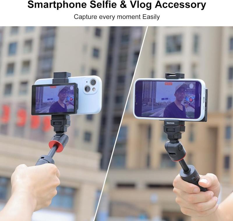 OmniMaster Phone Vlog Selfie Monitor Screen, Magnetic Phone Holder Clip Mount, Using Rear Camera for Selfie Vlog Live Stream TikTok Instagram YouTube