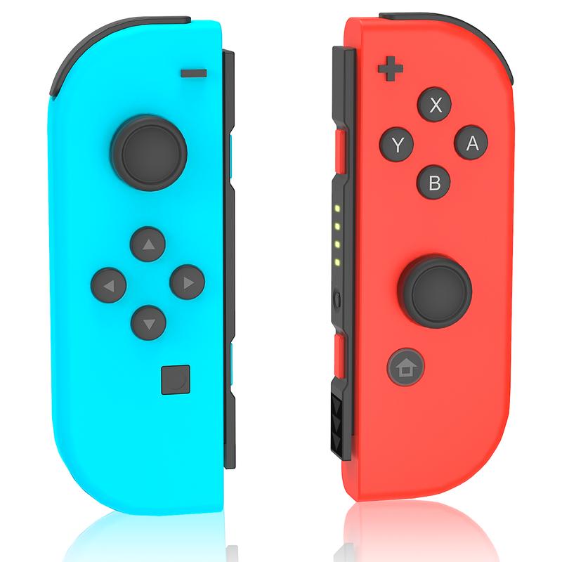 Switch Controller, Wireless Controller Replacement for Switch Joycons ,Left and Right Switch Joypad Controller Support Dual Vibration Wake-up Screenshot Motion Control,No NFC +