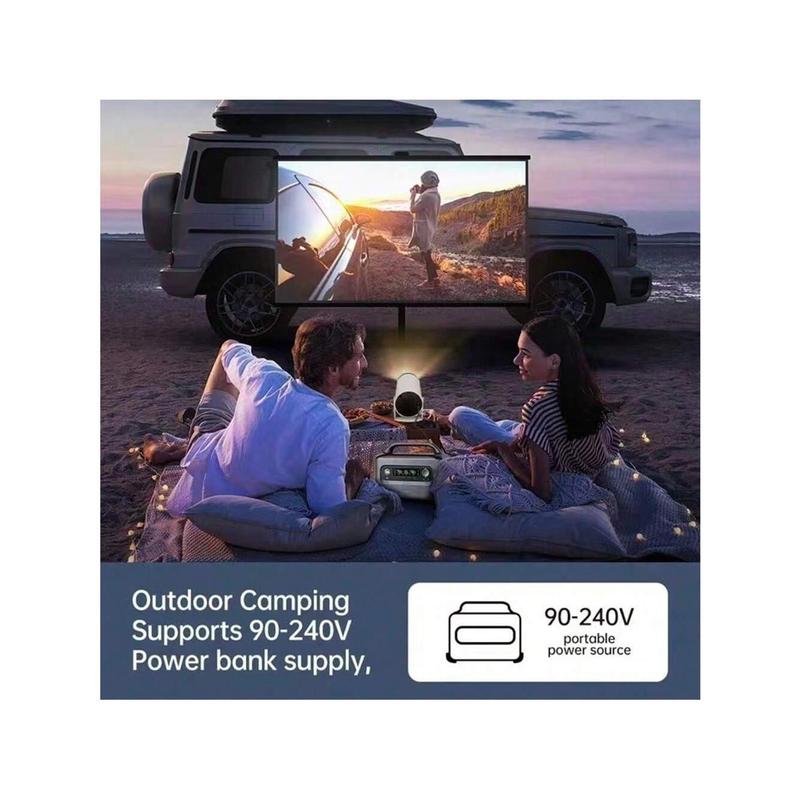 Mini Projector,Magcubic HY300 Auto Keystone Correction Portable Projector,4K  200 ANSI Smart Projector With 2.4 5G WiFi,BT 5.0,130 Inch Screen,180 Degree Flip,Circular Design,Perfect For Home Video Outdoor Holiday Gift (1 Unit)