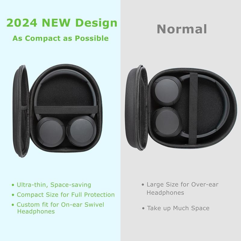 Headphone Case Compatible with  Tune 510BT 520BT 500BT with  WH-CH520 510, Ultra-Thin Hard Shell Headphone Case for On Ear Headphones, Travel Carrying Case Headset Protect Case