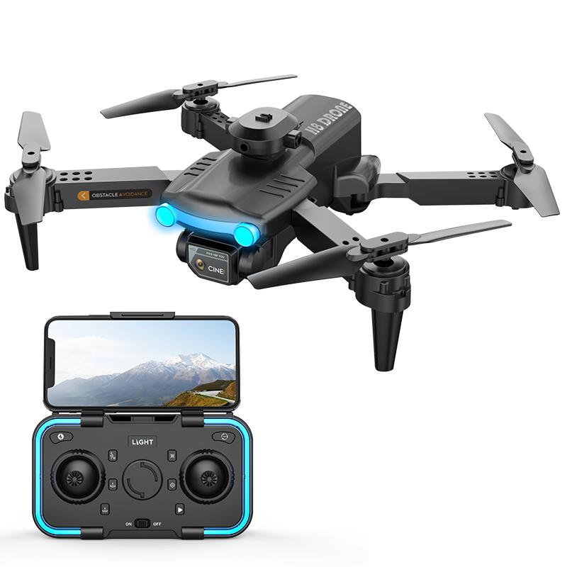 H8 Drone with brushless motor, optical flow, obstacle avoidance, remote control, and battery. Ideal outdoor flying toy gift