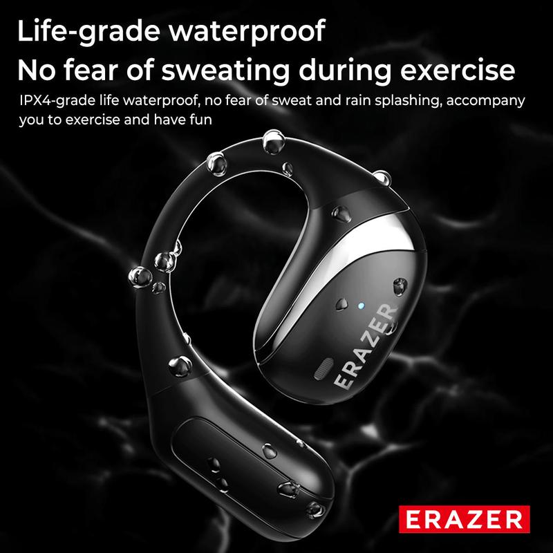 ERAZER AI Translation True Wireless Open Ear Earphones Headphones Support about 150 Languages Translation Touch Control Earphones Over Ear Wireless Headset Electronic Audio& Video Earbuds