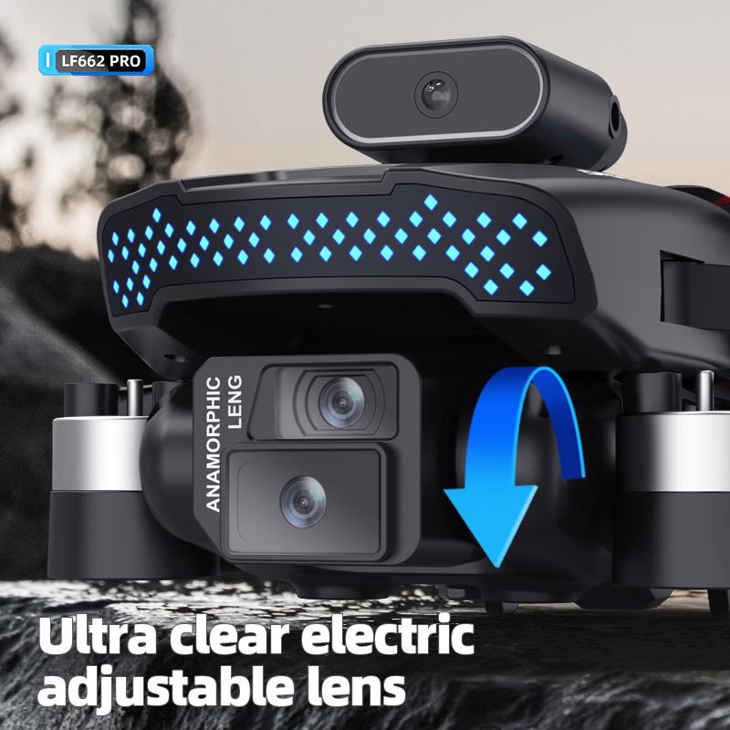 Brushless motor three camera drone electric remote control lens optical flow positioning hovering intelligent obstacle avoidance HD aerial photography