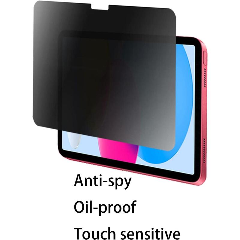 Privacy Anti-Glare Screen Protector Anti-Spy Soft Film Suit for iPad 2022 10.9 inch Matte Anti-Peeping