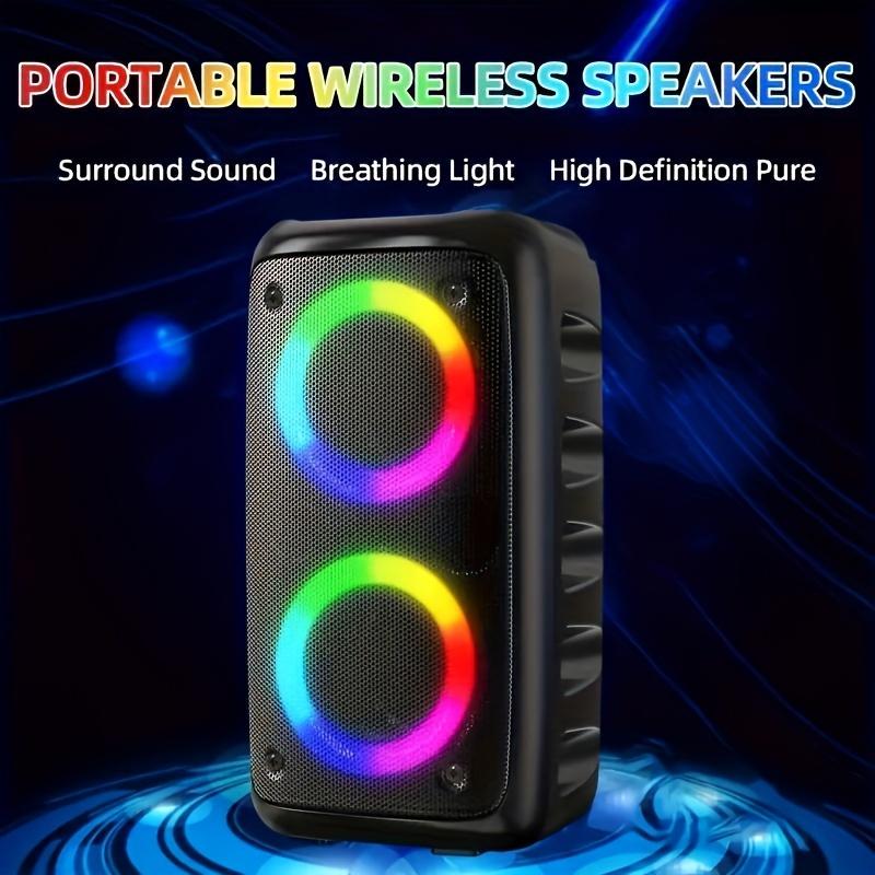 HY-3317 Wireless Speaker With Microphone, Large Speaker, Stereo Speaker, Subwoofer, Outdoor Wireless Speaker, Party Disco Light, TWS, TF, AUX, MIC Audio Usb