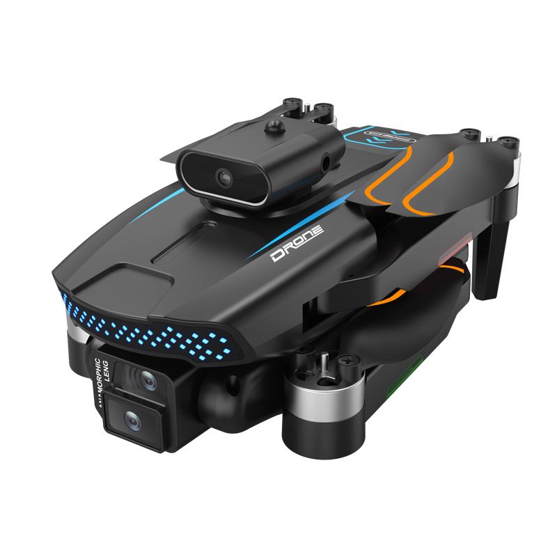 Brushless motor three camera drone electric remote control lens optical flow positioning hovering intelligent obstacle avoidance HD aerial photography