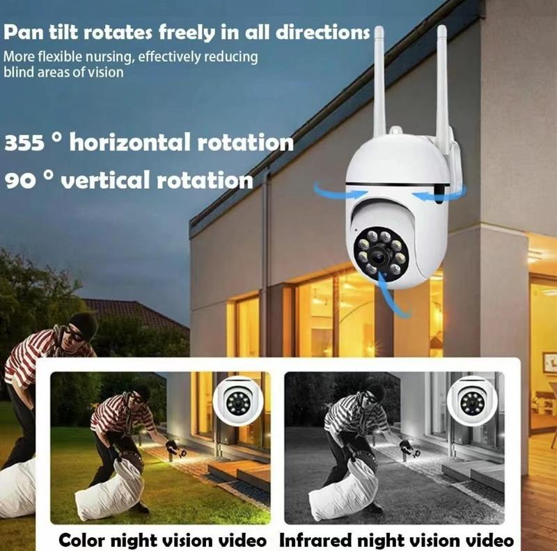 Wireless Light Bulb Camera Security for winter, HD 3MP Motion Sensor Home Security Camera, 2-way Aduio ＆ Night Vision Wireless Security Camera