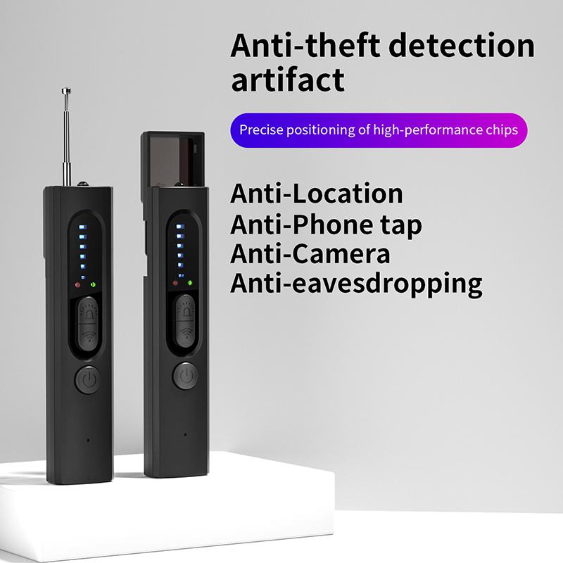 Hidden Spy Detector: 5-Sensitivity, 4 Modes Anti-Spy Camera, GPS, Bug Finder. Wireless Rechargeable for Travel, Home, Car. 30H Battery, Secure Your Privacy. Card Charging Magnetic Security