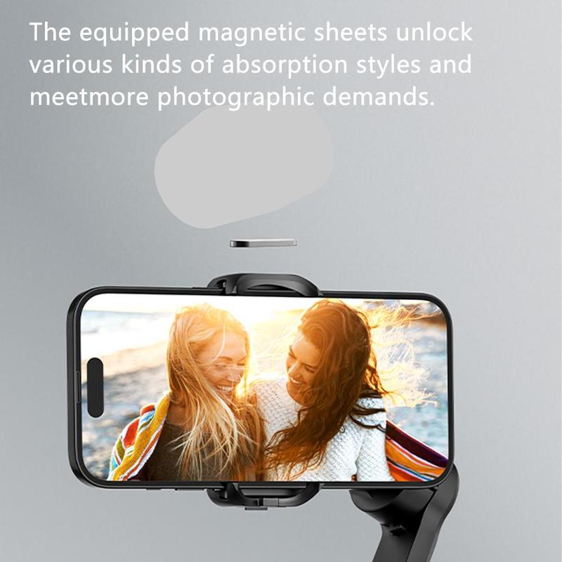 7 Color Magnetic Smartphone Fill Light, Multipurpose Portable Cellphone Stabilizer, Adjustable Brightness Selfie Light, Mini Handheld Pan & Tilt Beauty Light, LED Lights for Phone Selfie Recording, Phone Accessories