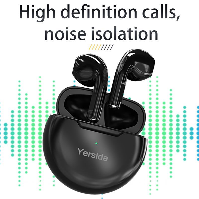 Portable Wireless BT5.0 Earphone for Summer, TWS Waterproof IPX5 Sports Headphones Headset, Wireless Earbuds, Large Power Noise Isolation Earbud For Sports Travel Office, Electronic Audio & Video Accessories