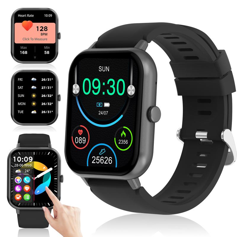 Smart Watch for Women Men with Bluetooth Call,Smart watch with Alexa Built-in,Heart Rate SpO2 Sleep Monitor,IP67 Waterproof,and Smartwatches for iOS&Android Phones