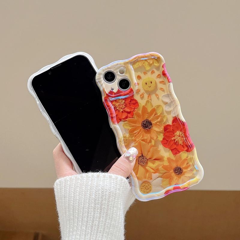 Oil Painting Pattern Phone Case, Decorative Phone Protector Cover, Phone Accessories Compatible with iPhone 11 12 13 14 15 Pro Max iPhone 16 Pro Max Case