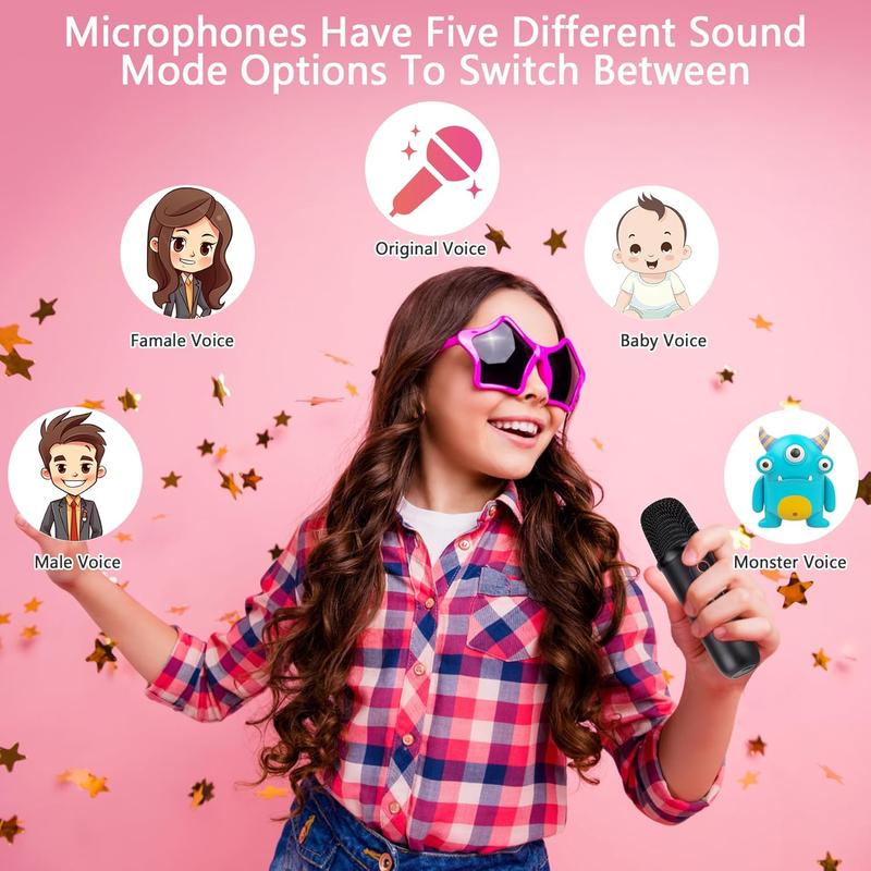 Birthday Gifts for 3, 4, 5, 6, 7, 8, 9, 10, 11, 12 Year Old Toys Girls Boys, Christmas Stocking Stuffers,Karaoke Machine for  Teens Adults, Portable  Speaker with  Microphone