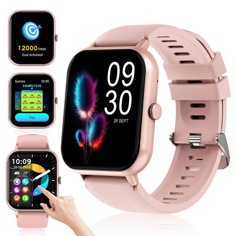 Smart Watch for Women Men with Bluetooth Call,Smart watch with Alexa Built-in,Heart Rate SpO2 Sleep Monitor,IP67 Waterproof,and Smartwatches for iOS&Android Phones