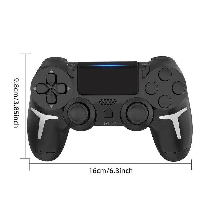 GAMINJA Wireless Controller, Dual Vibration Game Controller, 6-Axis Gyro Sensor Gamepad Compatible with PS4 PS4 Slim PS4 Pro PC, Gaming Accessories