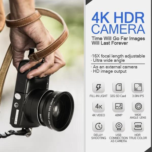 Digital Camera 4K HD 48MP 3.0