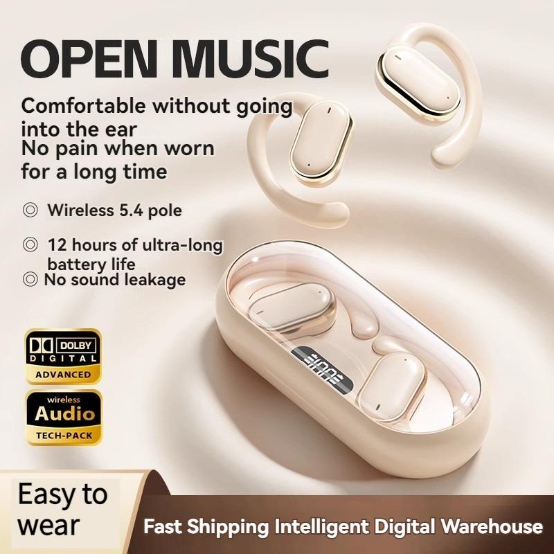 Wireless Earphone, In-ear Design Earphone with LED Display Charging Case, Stereo Sound Sports Earphone, Noise Cancelling Earbuds for Sports