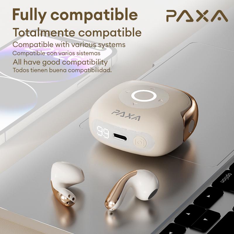 PAXA SU6 Bluetooth headset remote control take pictures like music voice assistant call power supply display ENC noise reduction compatible with various systems