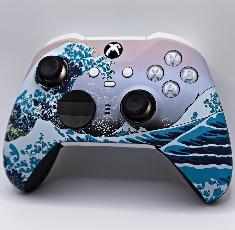 [Price Drop] Microsoft Xbox Elite Series 2 Wireless Controller - Custom Great Wave - Accessories Game Console