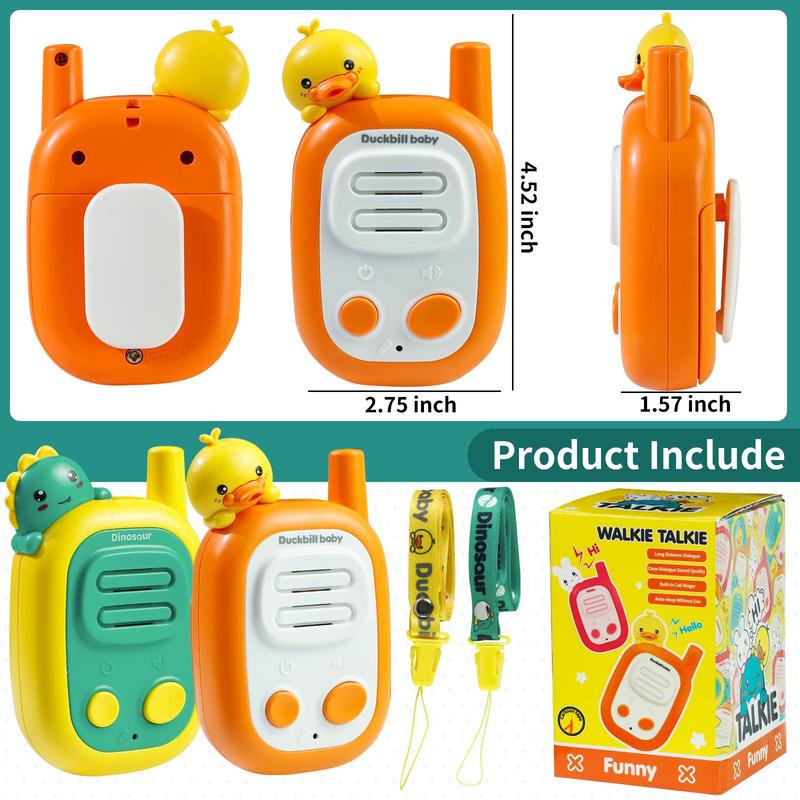 2-Pack Kids Walkie Talkies – 1000 Feet Range – Fun Communication Toys for Boys & Girls – Outdoor Adventure Toys for Toddlers & Children