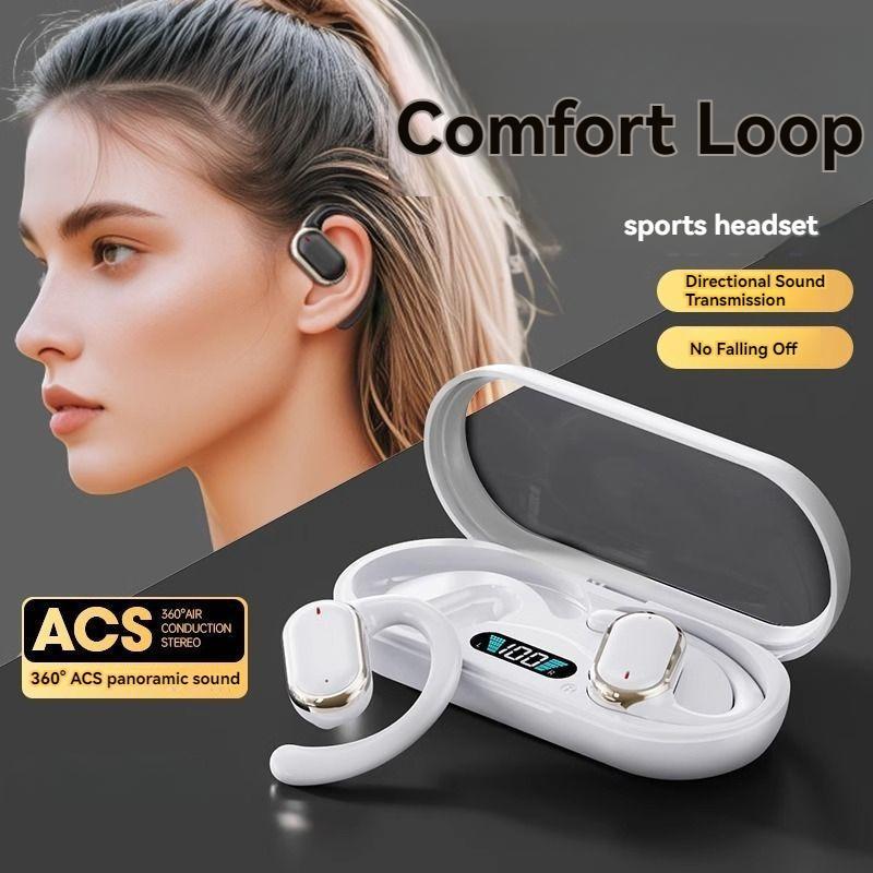 Wireless Earphone, In-ear Design Earphone with LED Display Charging Case, Stereo Sound Sports Earphone, Noise Cancelling Earbuds for Sports