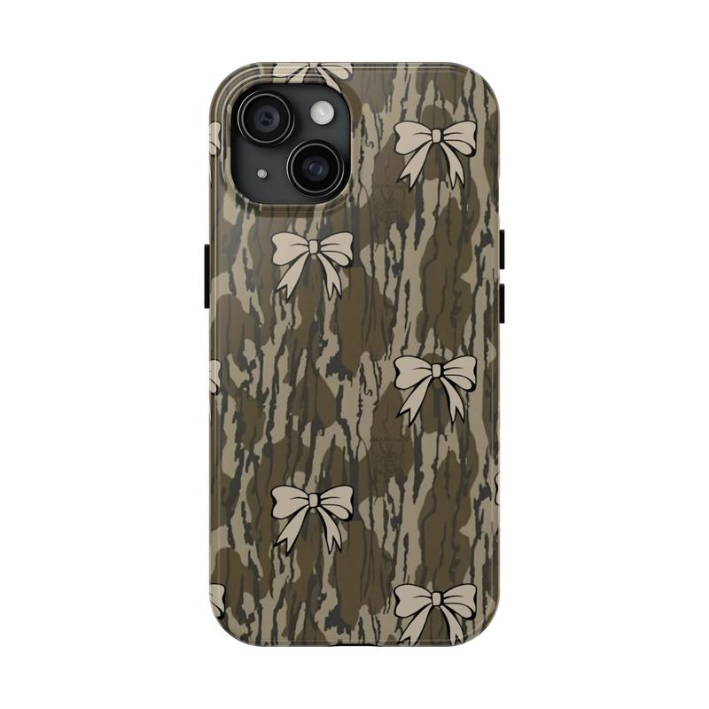 Coquette Camo Phone Case for iPhone 15 Promax Plus Pro 15 14 13 12 11 Xr Xsmax Xs X 8 Plus 8 - Cool Girl Phone Case - Accessories, Cellphone