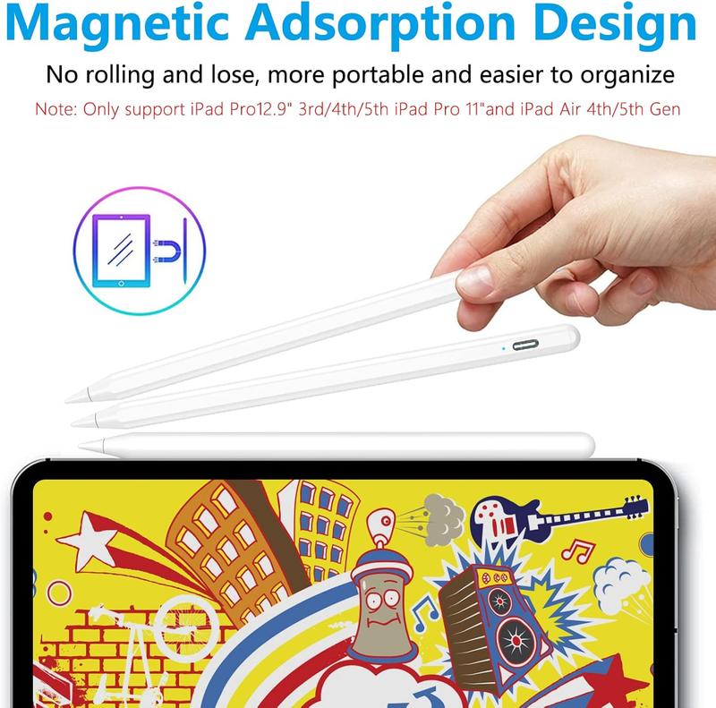 Apple Pencil for iPad 10th 9th Gen, iPad Pro 11 & 12.9 inch, Compatible with Apple iPad Air 5th 4th 3rd Gen, Mini 6th 5th Gen, iPad 8th 7th 6th Gen